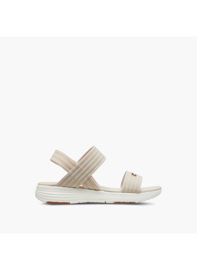 Women's Textured Sandals with Backstrap