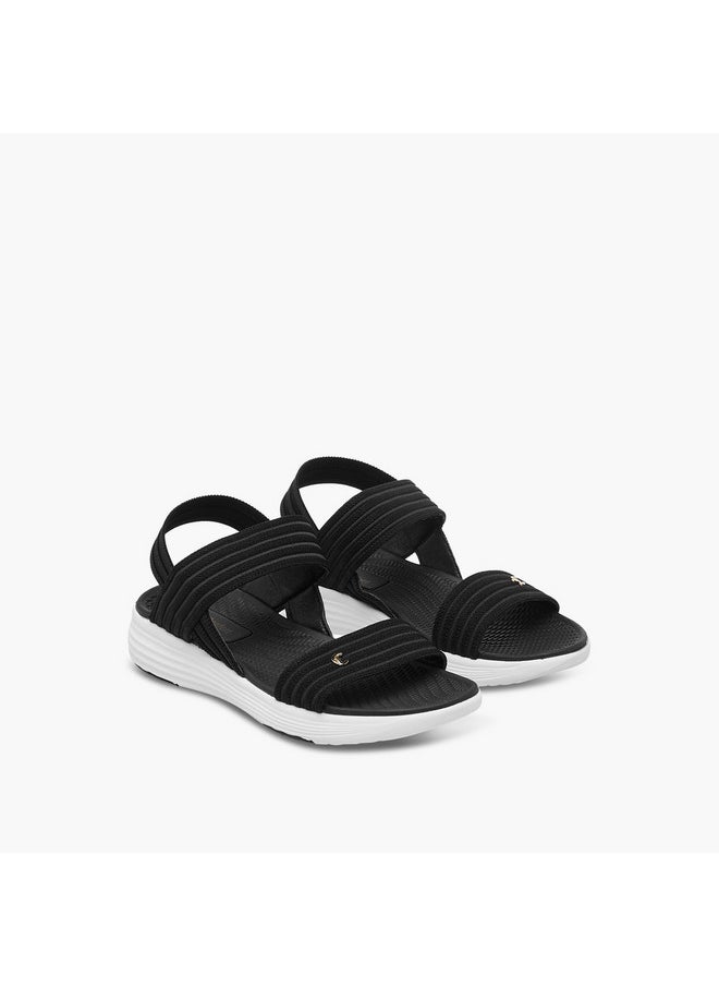 Women's Textured Sandals with Backstrap