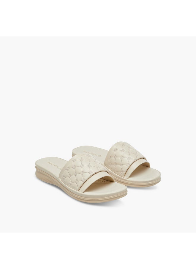 Women's Monogram Quilted Slip-On Sandals
