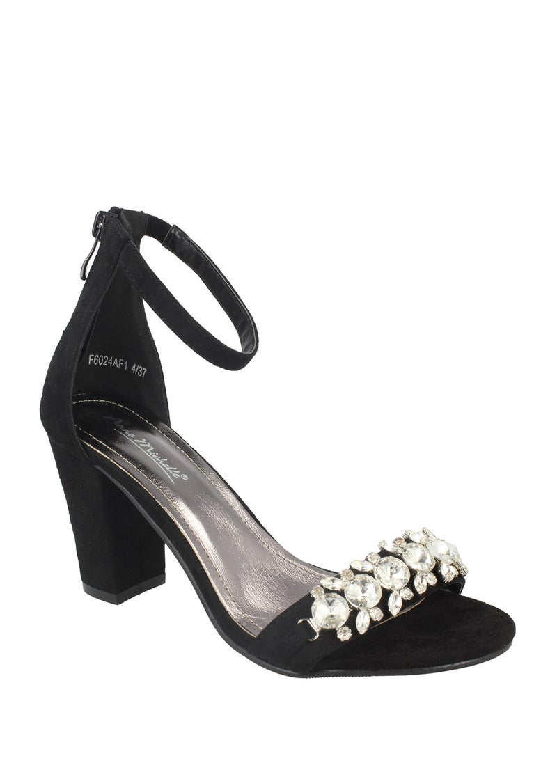 High Heel Sandal With Embellished Strap
