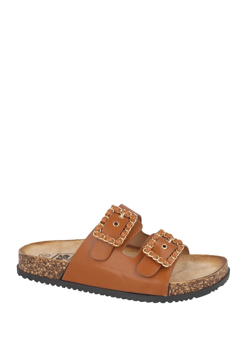 Two Buckle Casual Sandal Slide