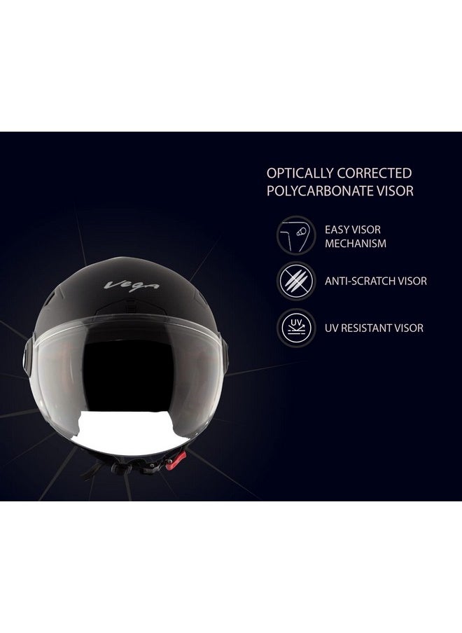 Vega Blaze Dx Dull Black Helmet-M