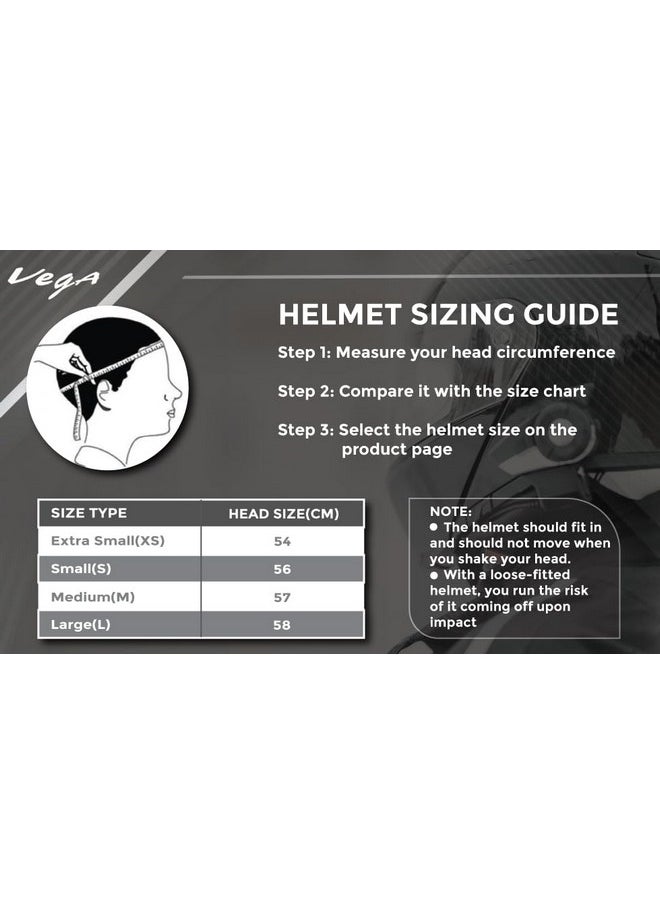 Vega Blaze Dx Dull Black Helmet-M