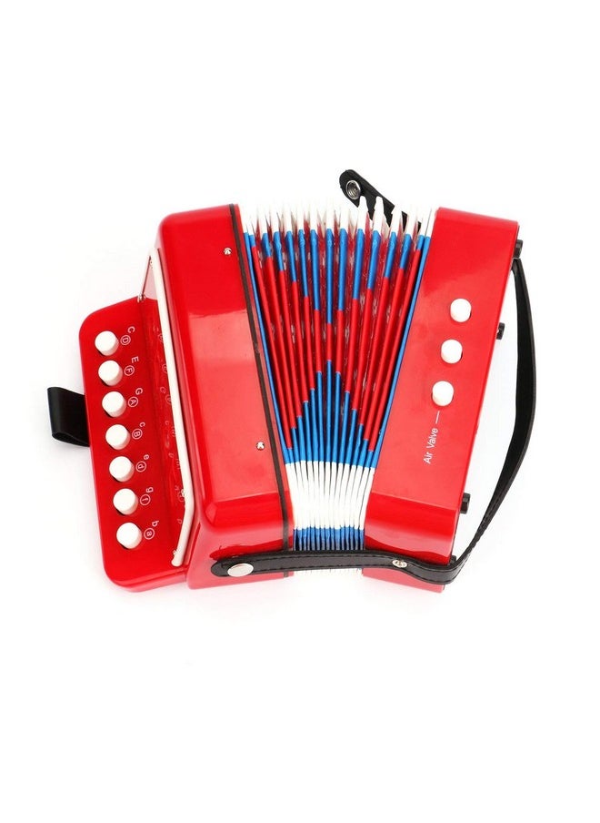 Tosnail Kids Piano Percussion Accordion Musical Toy, Red