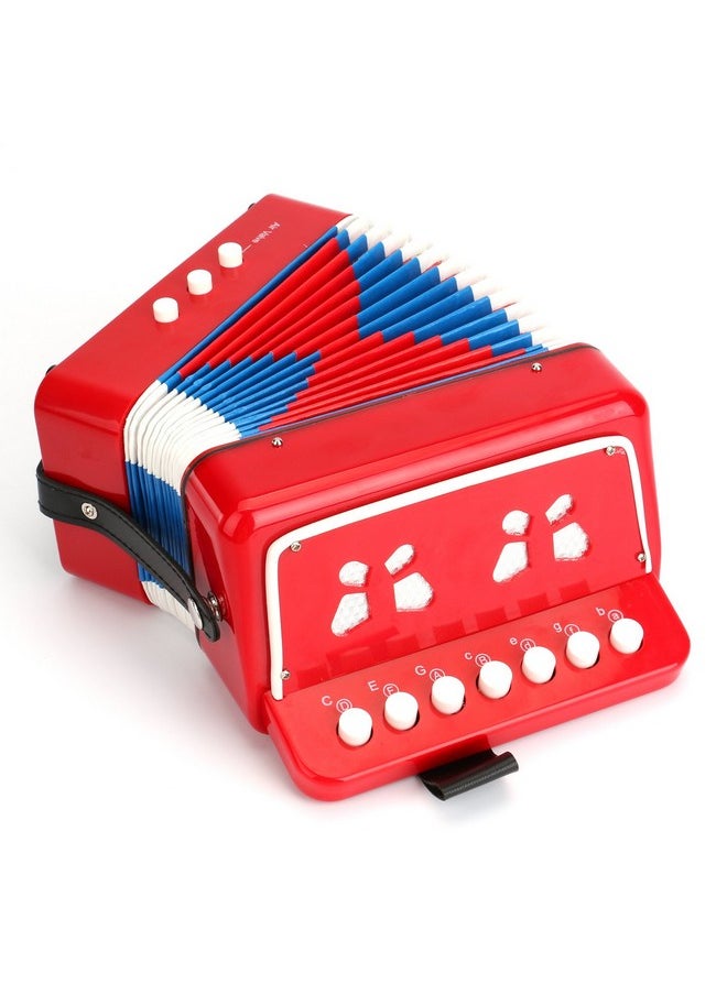 Tosnail Kids Piano Percussion Accordion Musical Toy, Red