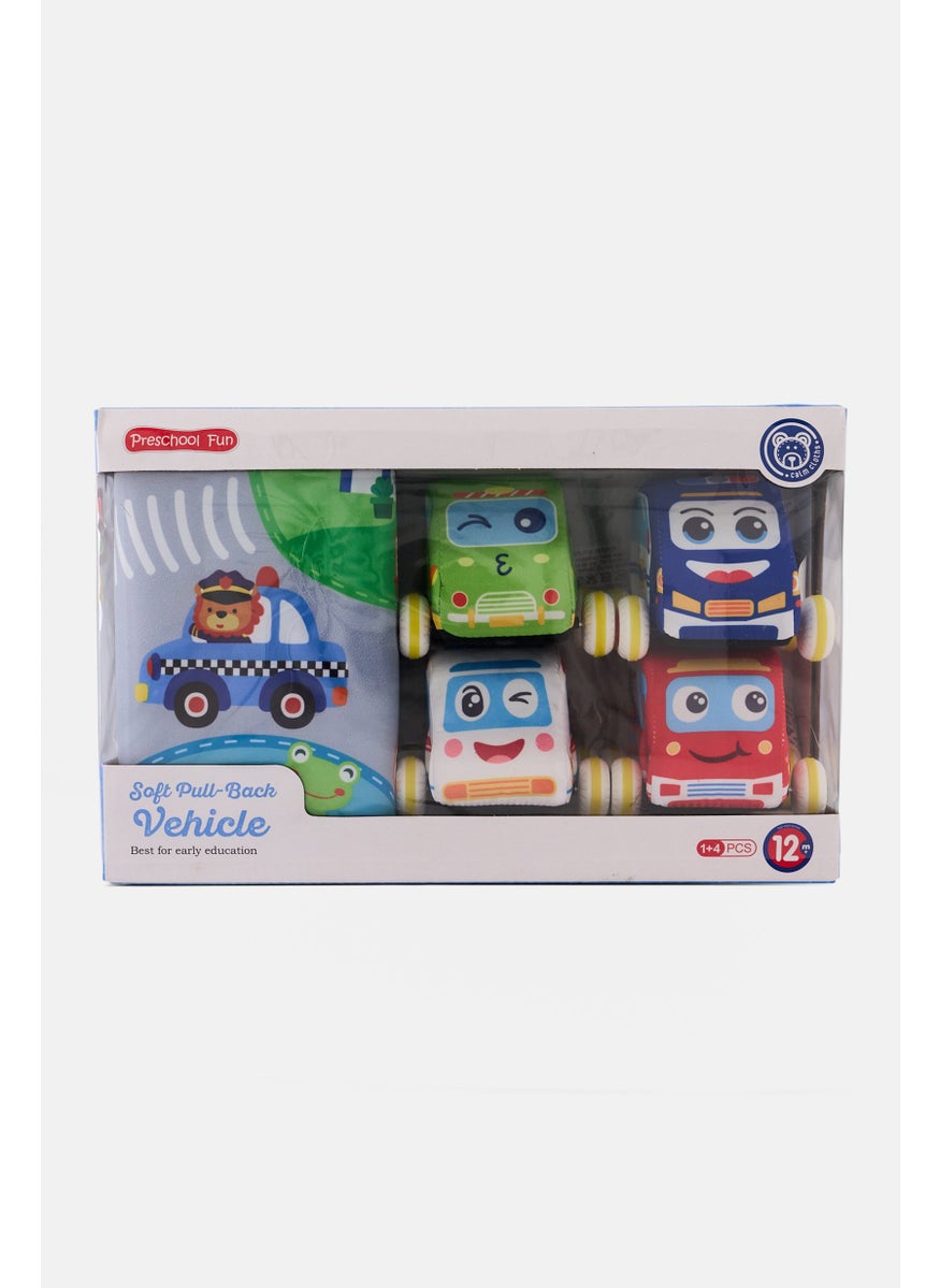 5 Pcs Soft Pull-Back Vehicle