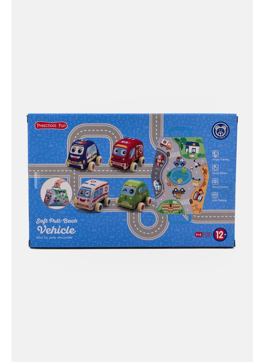 5 Pcs Soft Pull-Back Vehicle