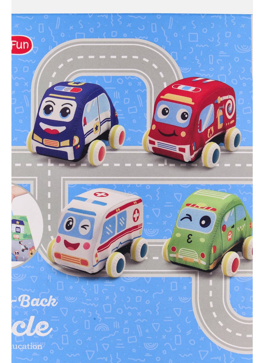 5 Pcs Soft Pull-Back Vehicle