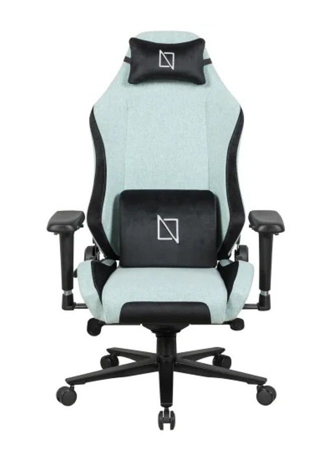 NAVO APEX CORE SoftKnit Gaming Chair – Ergonomic Design, 4D Adjustable Armrests, Memory Foam Headrest & Lumbar Pillow, Recline 90°–135°, Class 4 Hydraulic, 5-Star Metal Base, Max Load 135kg, Breathable Fabric, Arctic Blue | APEXCR-SK-ABL