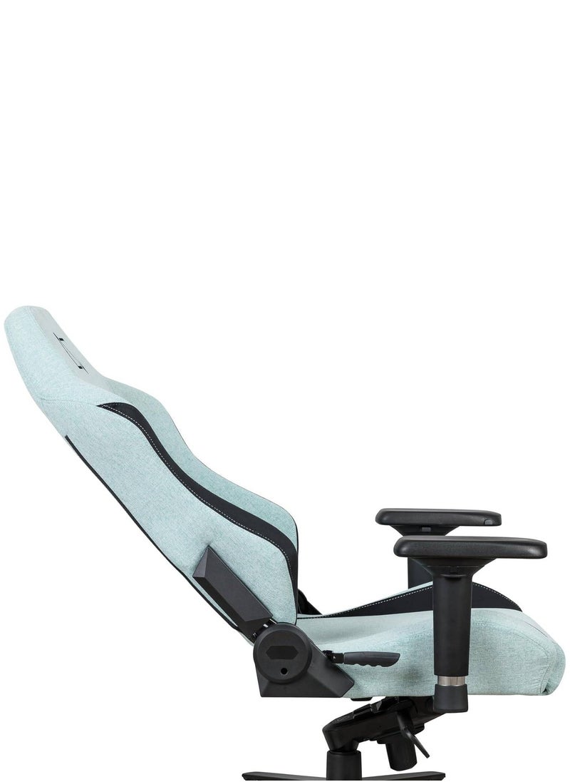 NAVO APEX CORE SoftKnit Gaming Chair – Ergonomic Design, 4D Adjustable Armrests, Memory Foam Headrest & Lumbar Pillow, Recline 90°–135°, Class 4 Hydraulic, 5-Star Metal Base, Max Load 135kg, Breathable Fabric, Arctic Blue | APEXCR-SK-ABL