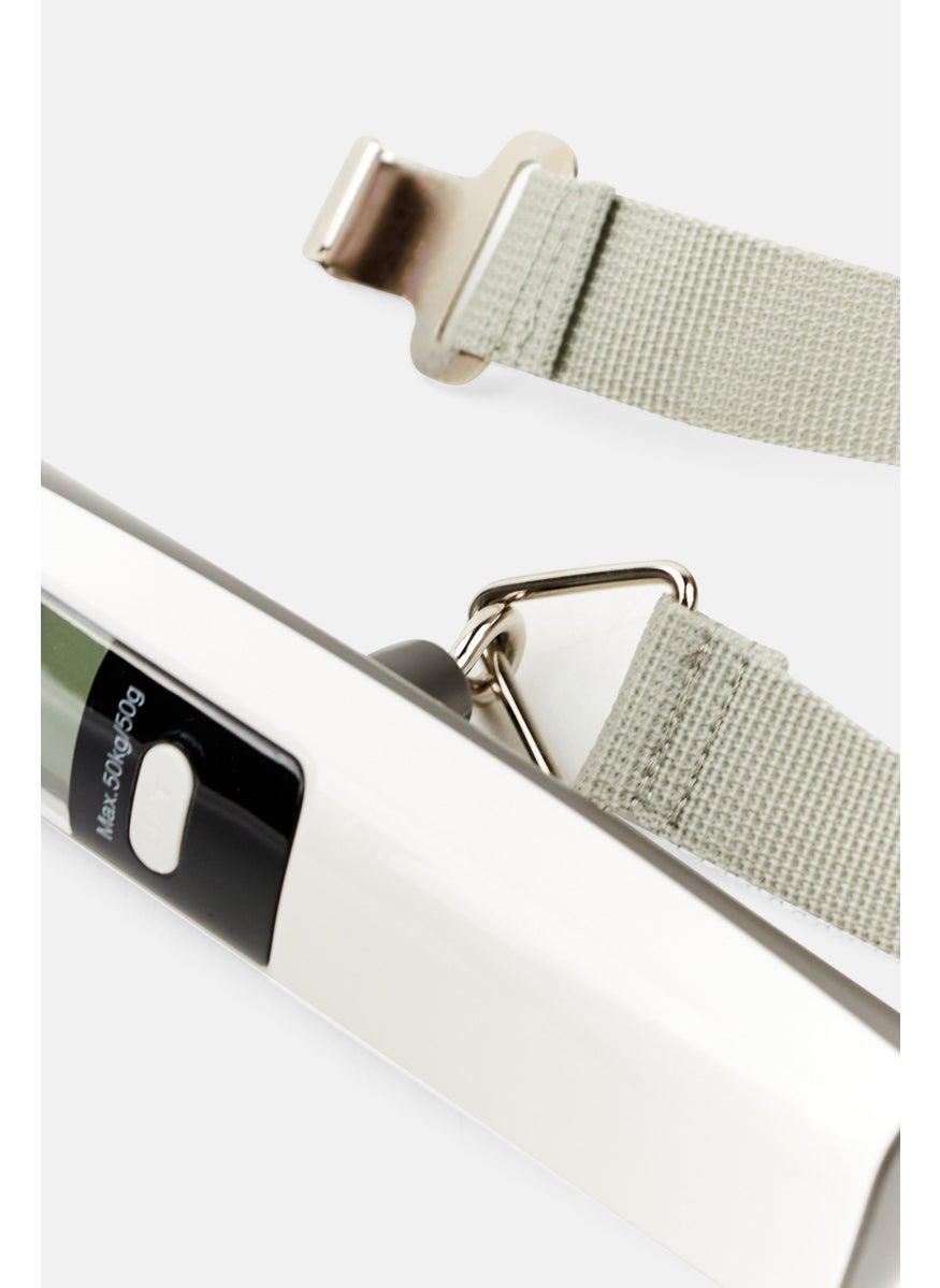 Digital Luggage Scale, White