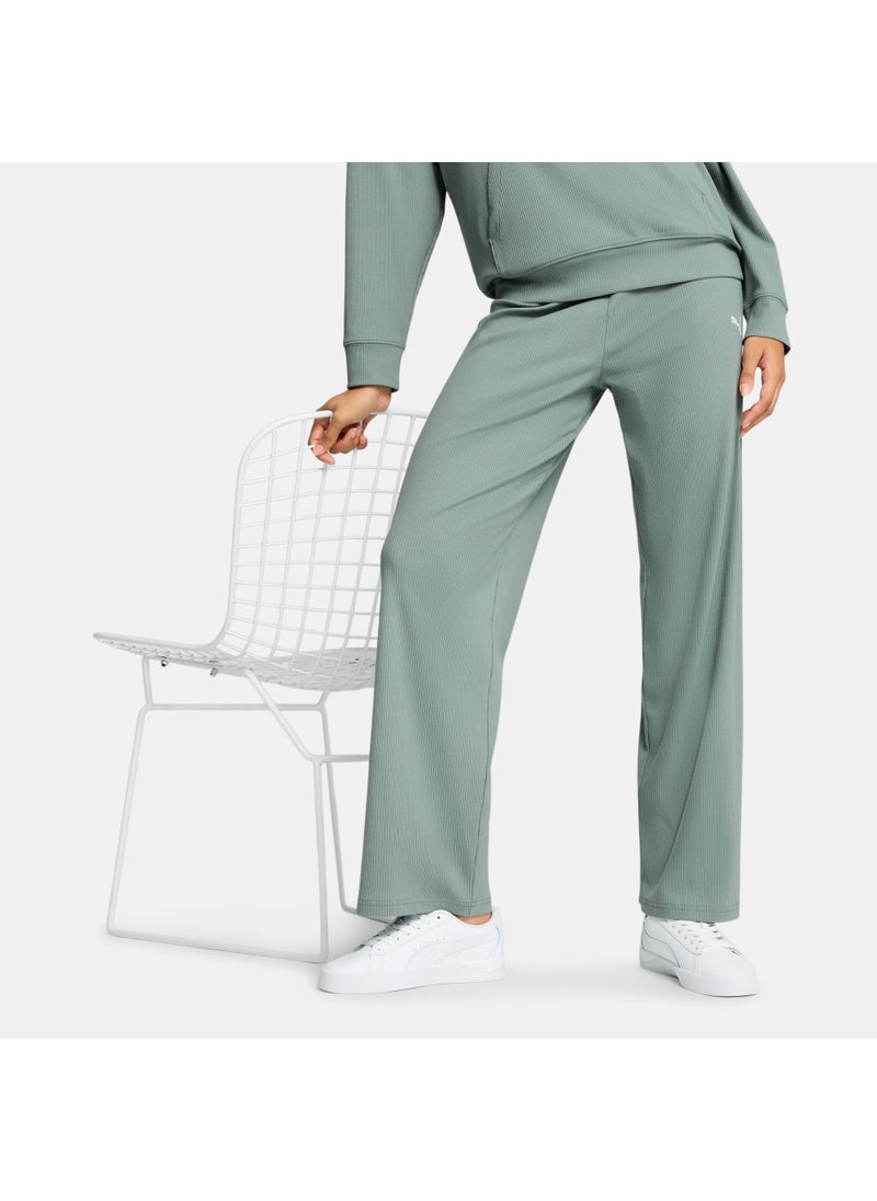 Women's Essential Elevated Rib Pants