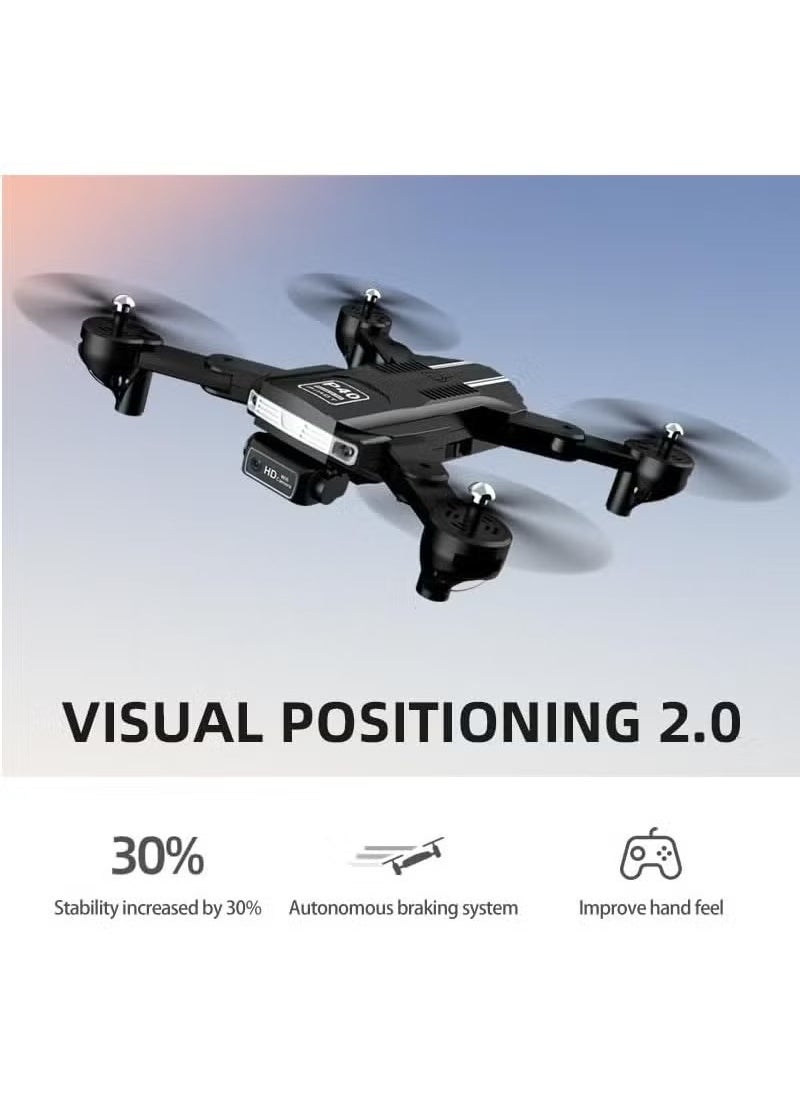 P40 Drone with Dual Camera – Remote Adjustment, Visual Positioning, Portable Suitcase, Ideal for Aerial Photography & Videography, Stable Flight Mode, Easy to Use, HD 4K Cameras