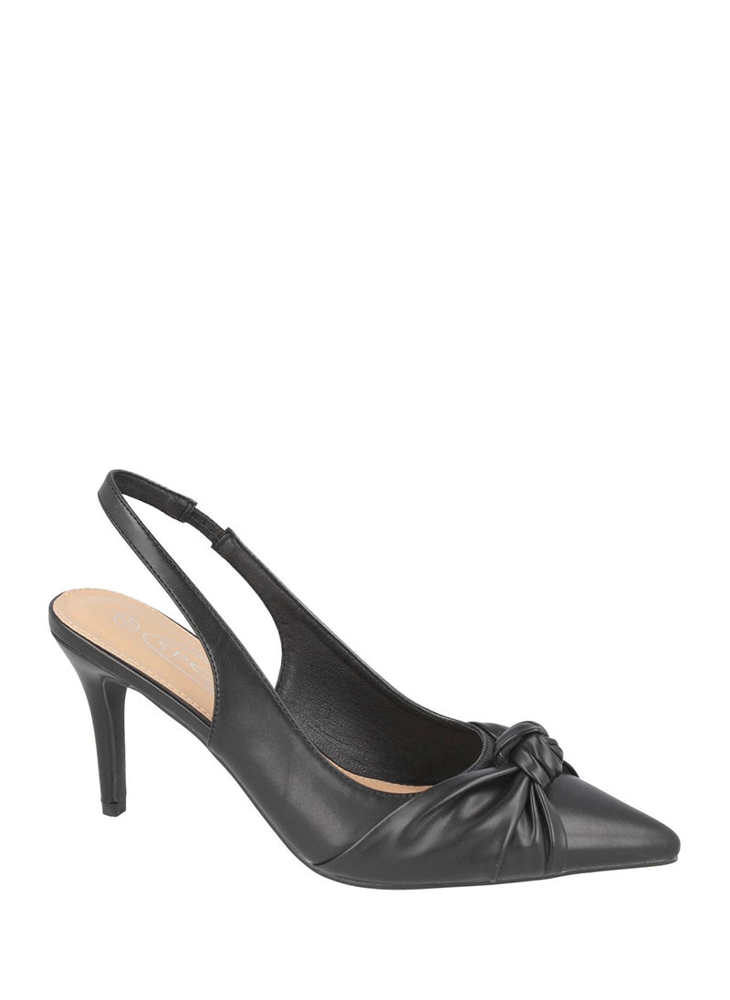 Sling-Back Pump With Knot Detail