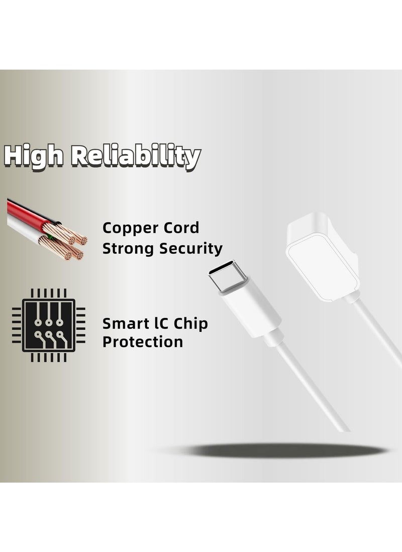 Charging Cable for Galaxy Fit 3 Watch Replacement Charger (Type-C) Magnetic Replacement Charging Cable Dock for Galaxy Fit3 SM-R390 Smartwatch 3.3FT/100cm Charging Cord (White)