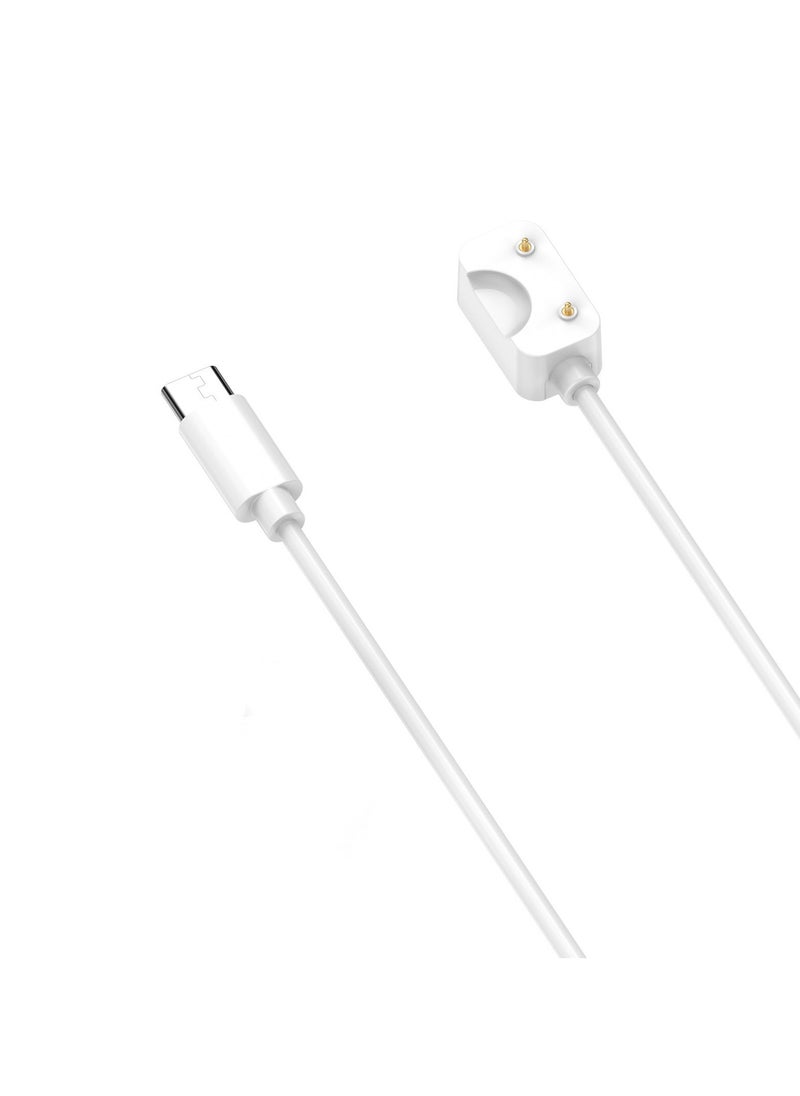 Charging Cable for Galaxy Fit 3 Watch Replacement Charger (Type-C) Magnetic Replacement Charging Cable Dock for Galaxy Fit3 SM-R390 Smartwatch 3.3FT/100cm Charging Cord (White)