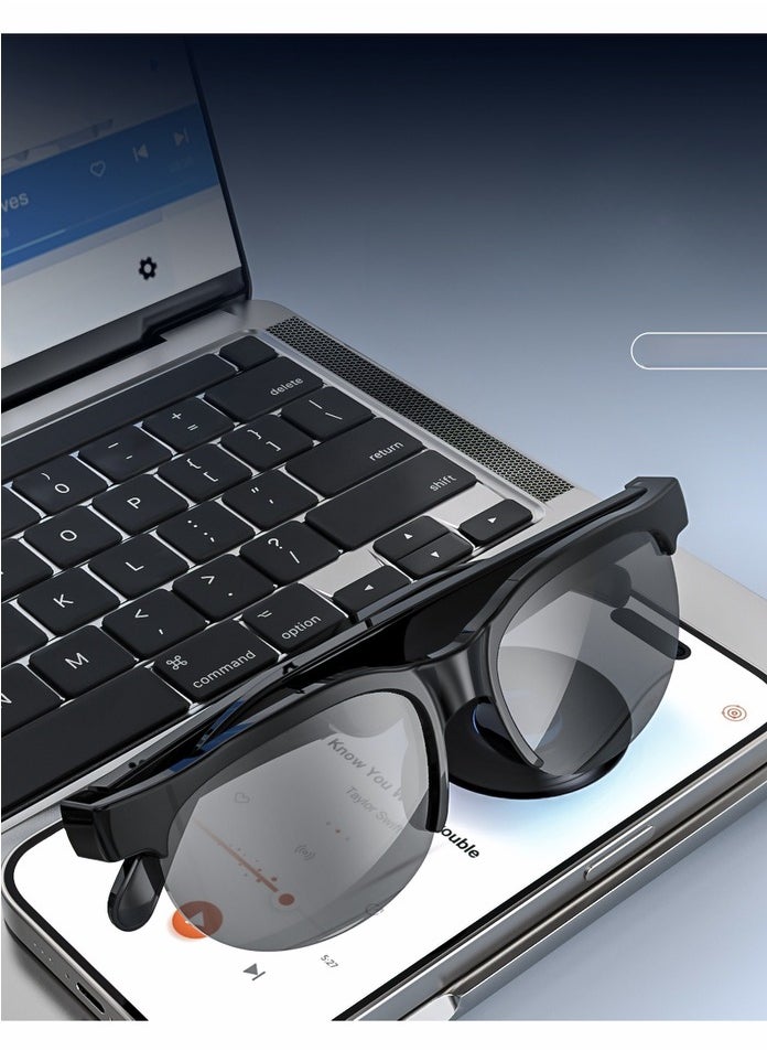 Smart Bluetooth glasses can be used as headphones to answer calls and listen to music. They can also be used as sunglasses for sun protection. They are suitable for outdoor sports, running, fishing,