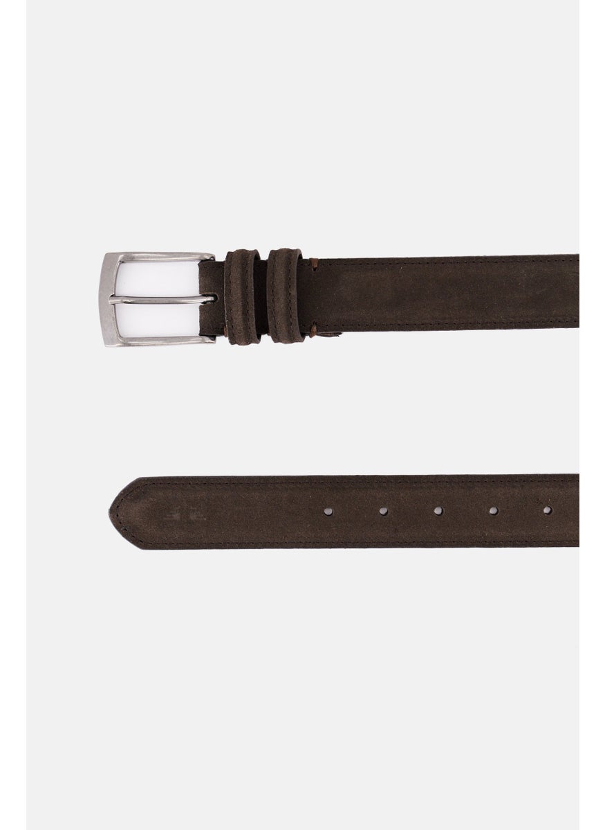 Men Leather Belt, Brown