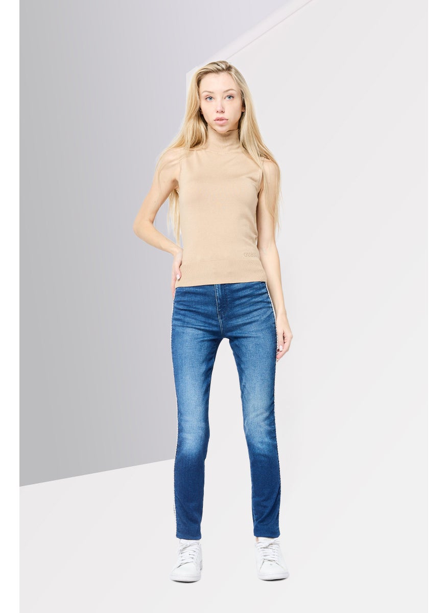 Women Skinny Fit Wash Stretchable Denim, Blue