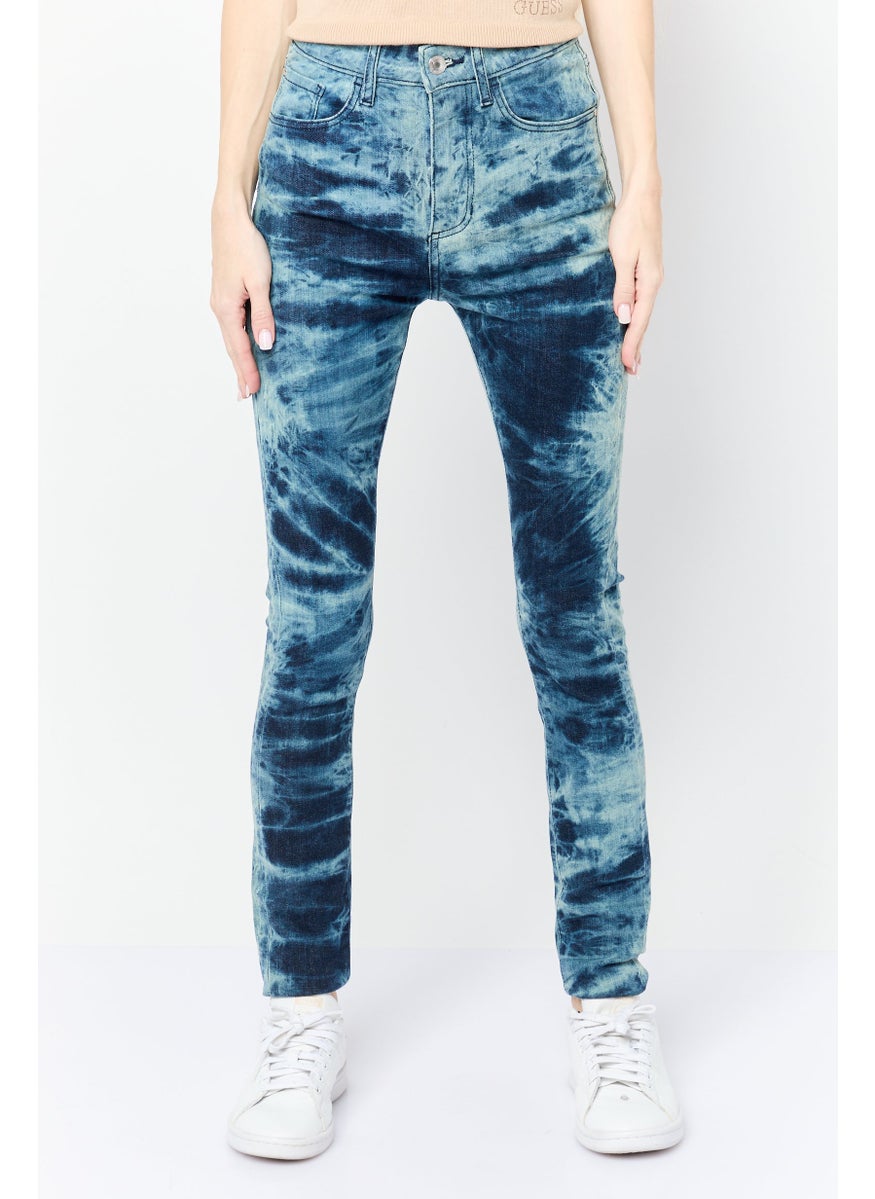 Women Ultimate Skinny Fit Wash Stretchable Denim, Blue