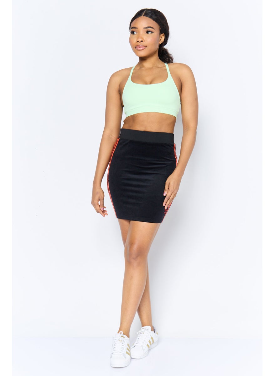 Women Sportswear Fit Outdoor Mini Skirt, Black
