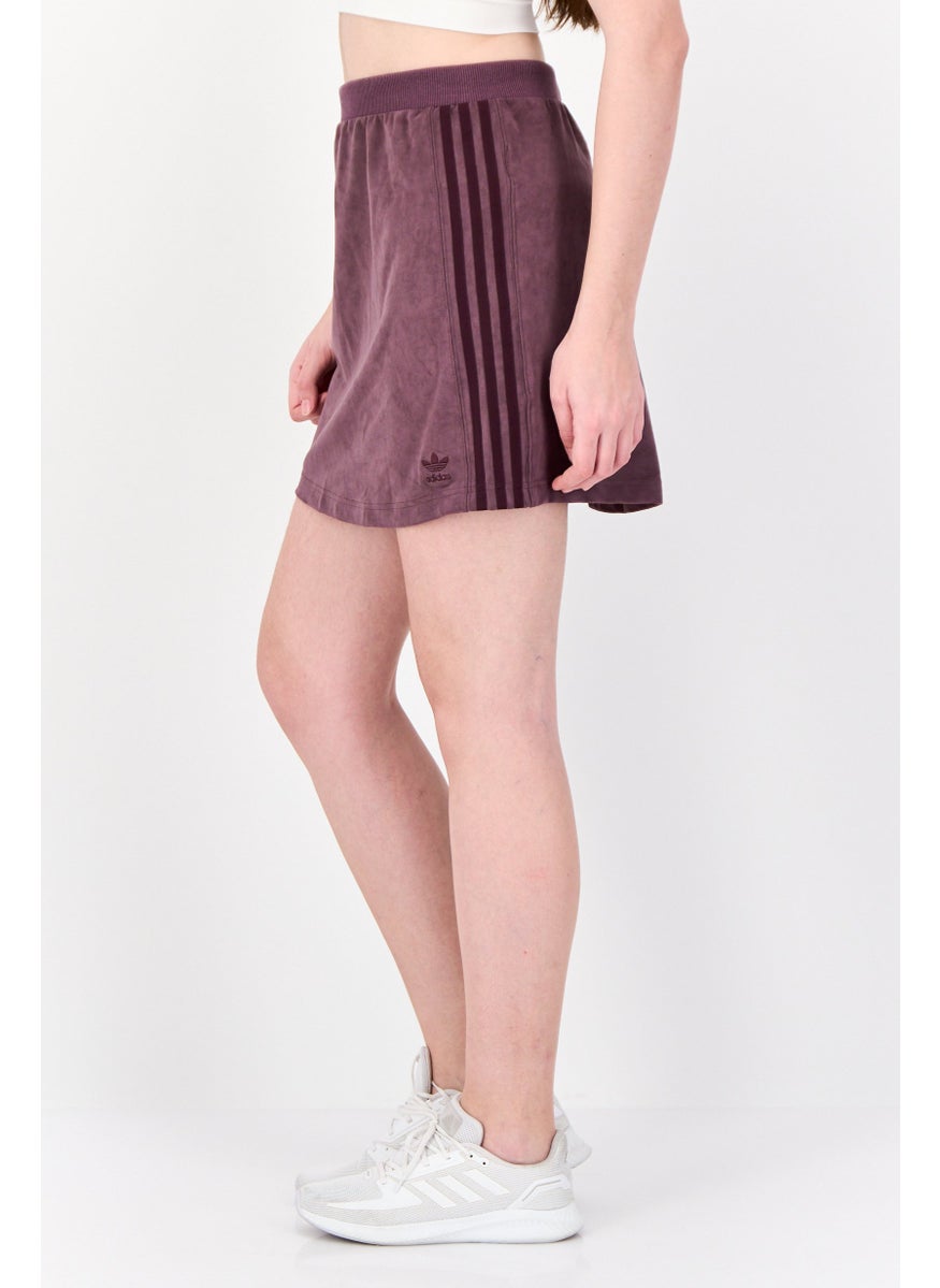 Women Sportswear Fit Brand Logo Training Skirts, Maroon