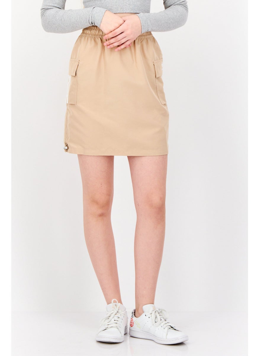 Women Sportswear Fit Outdoor Cargo Skirt, Tan