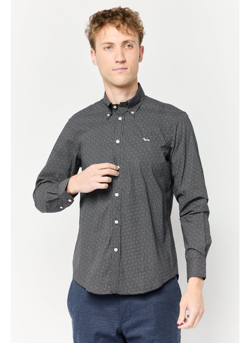 Men Regular Fit Allover Print Long Sleeve Casual Shirts, Multicolor