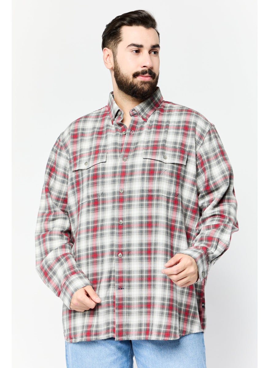 Men Classic Fit Plaid Long Sleeve Casual Shirts, Multicolor