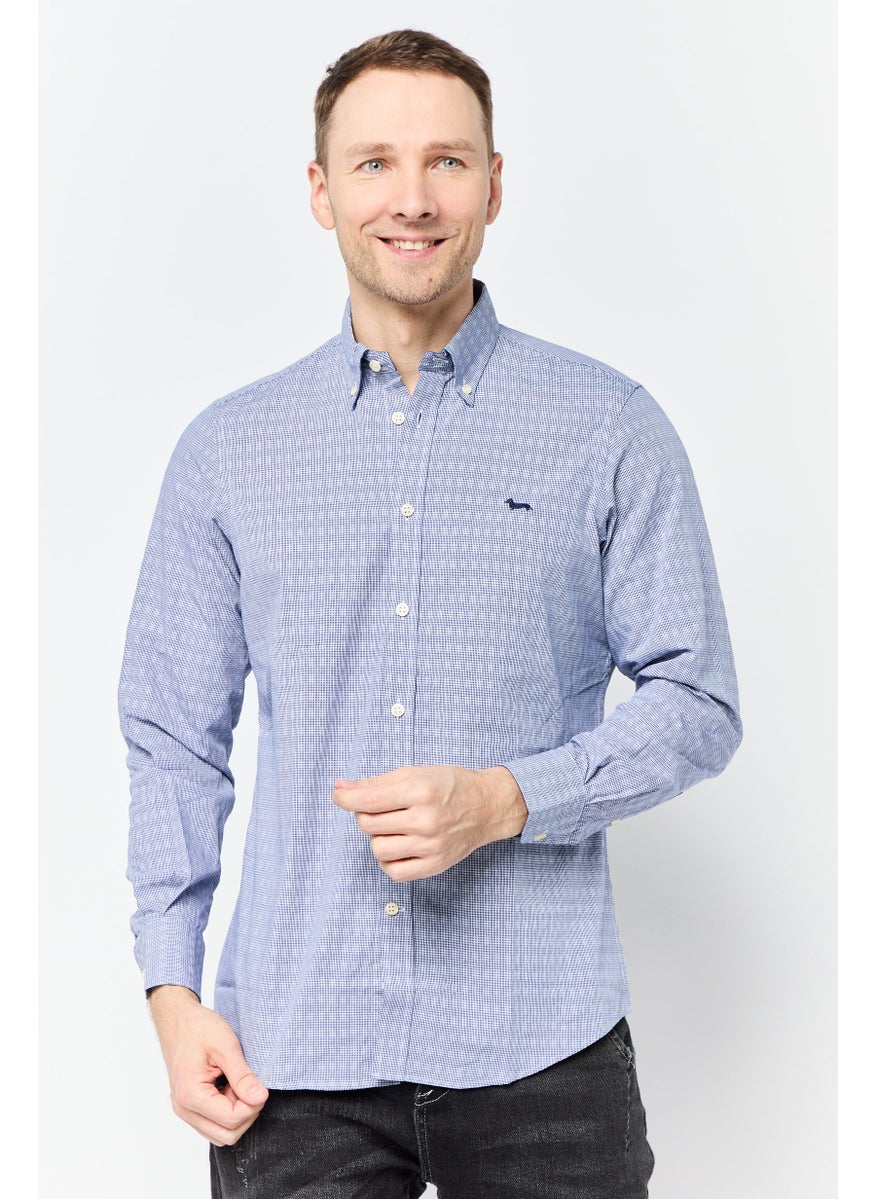 Men Regular Fit Long Sleeve Stripe Casual Shirt, Multicolor