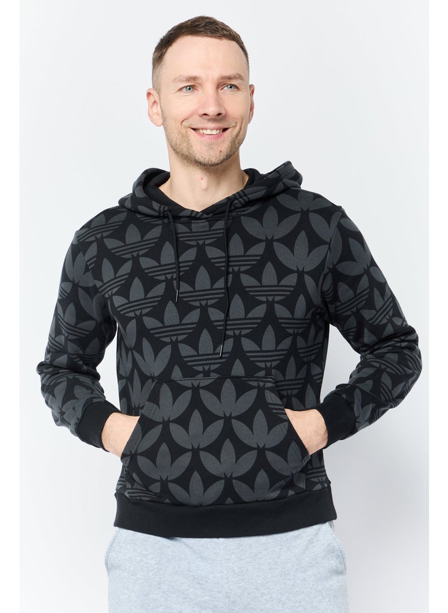 Men Sportswear Fit Long Sleeves Outdoor Hoodie, Multicolor