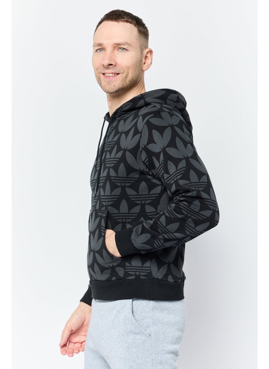 Men Sportswear Fit Long Sleeves Outdoor Hoodie, Multicolor