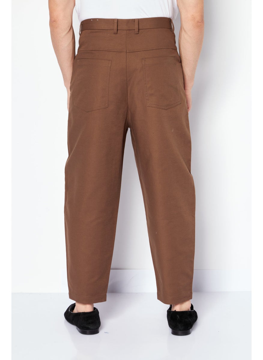 Men Fashion Fit Plain Chino Pants, Khaki