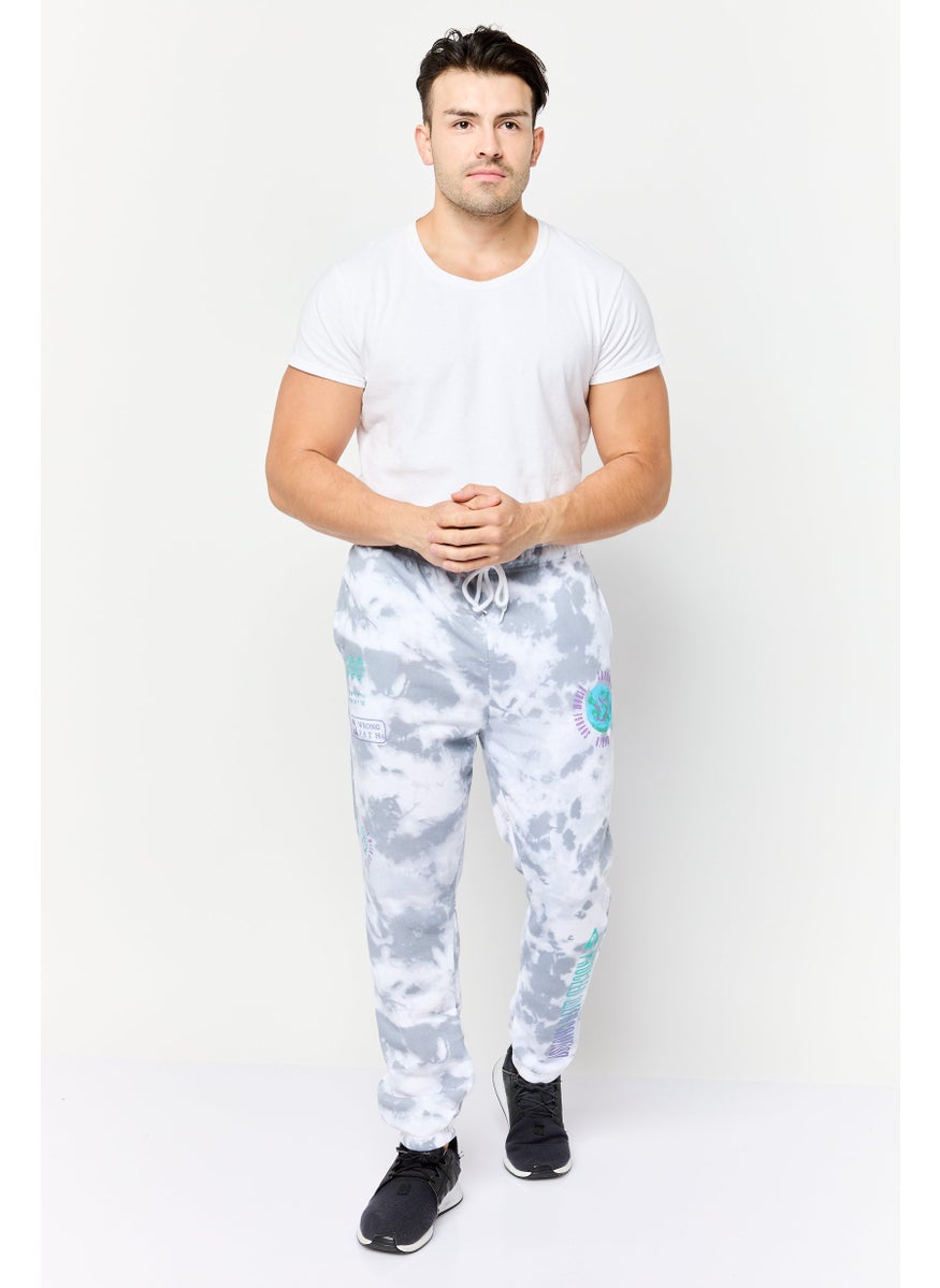 Men Regular Fit Tie Dye Sweatpants, Multicolor