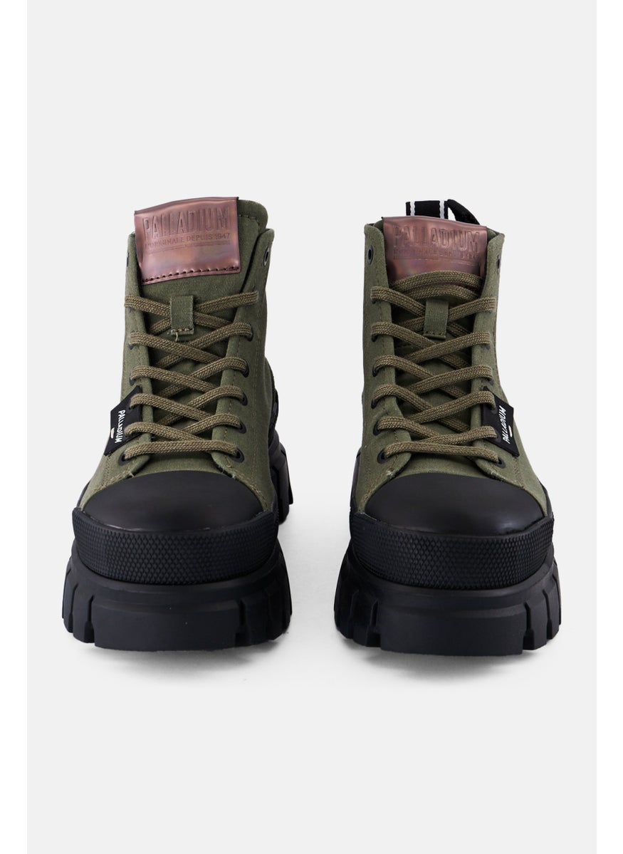 Women Revolt Hi Tx Lace Up Ankle Boots, Olive