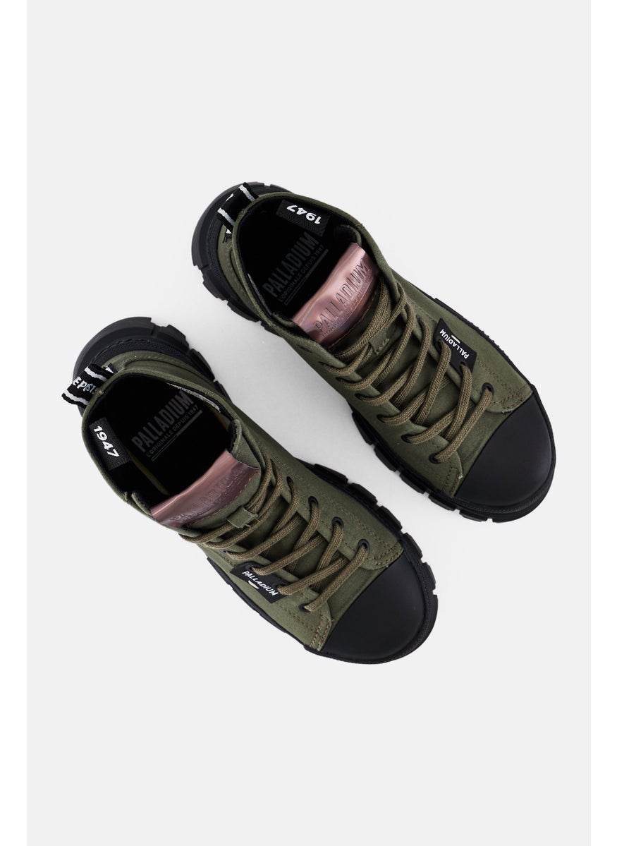 Women Revolt Hi Tx Lace Up Ankle Boots, Olive