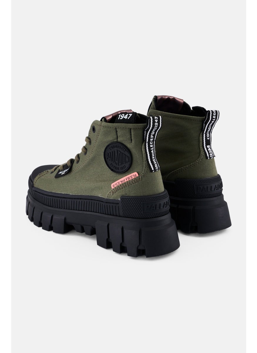 Women Revolt Hi Tx Lace Up Ankle Boots, Olive