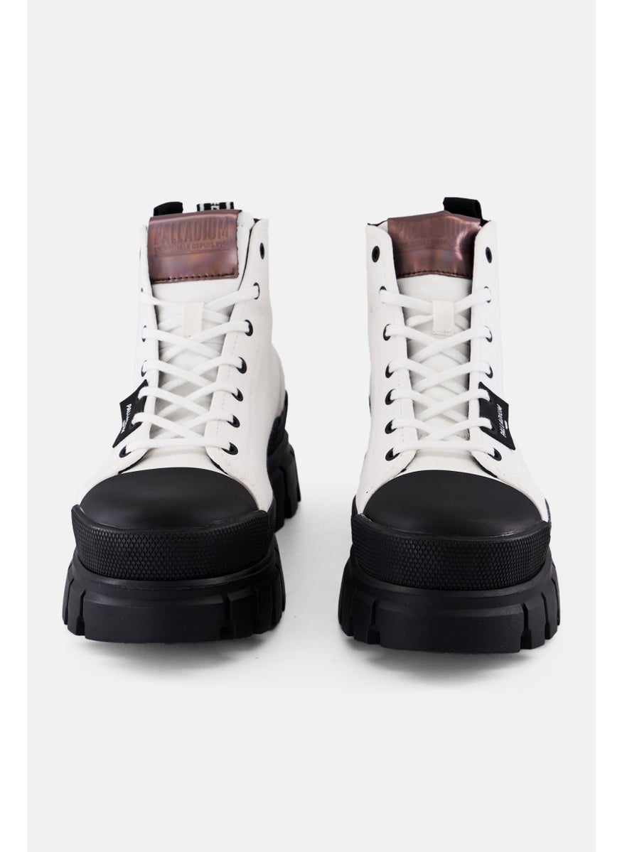 Women Revolt Hi Tx Lace Up Ankle Boots, White