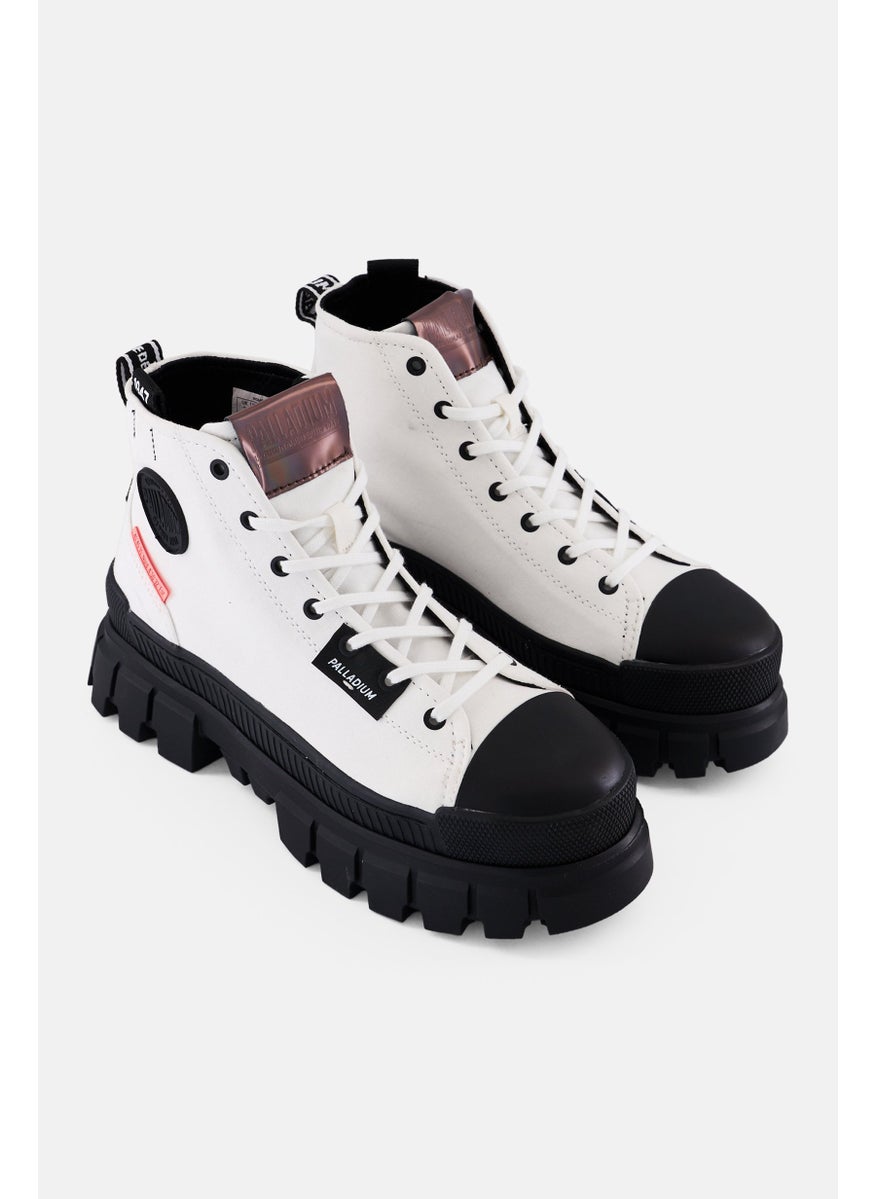 Women Revolt Hi Tx Lace Up Ankle Boots, White