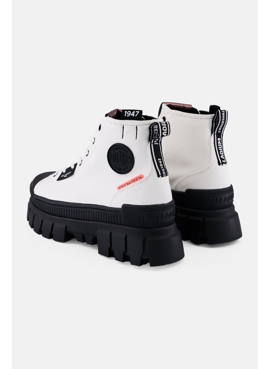 Women Revolt Hi Tx Lace Up Ankle Boots, White