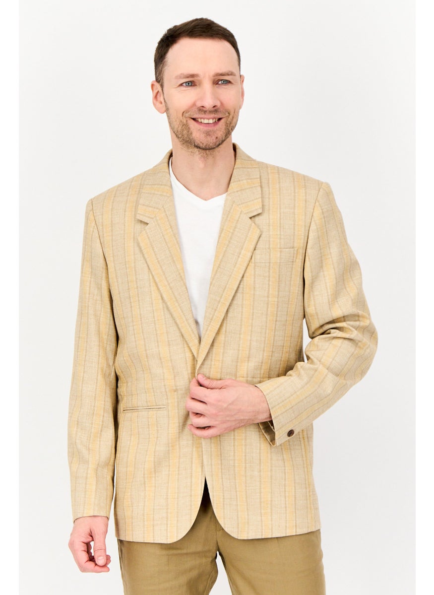 Men Regular Fit Plain Suit Jacket, Multicolor