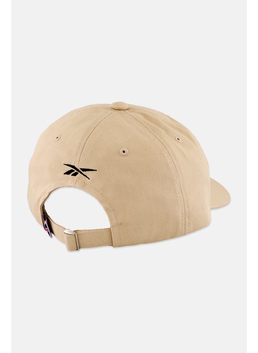 Men Embroidered Logo Sports Cap, Beige