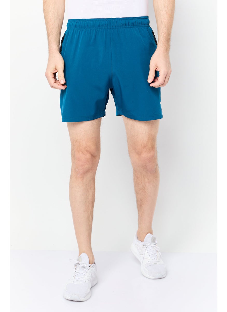 Men 5 Inseam Sportswear Fit Training Short, Iron Blue