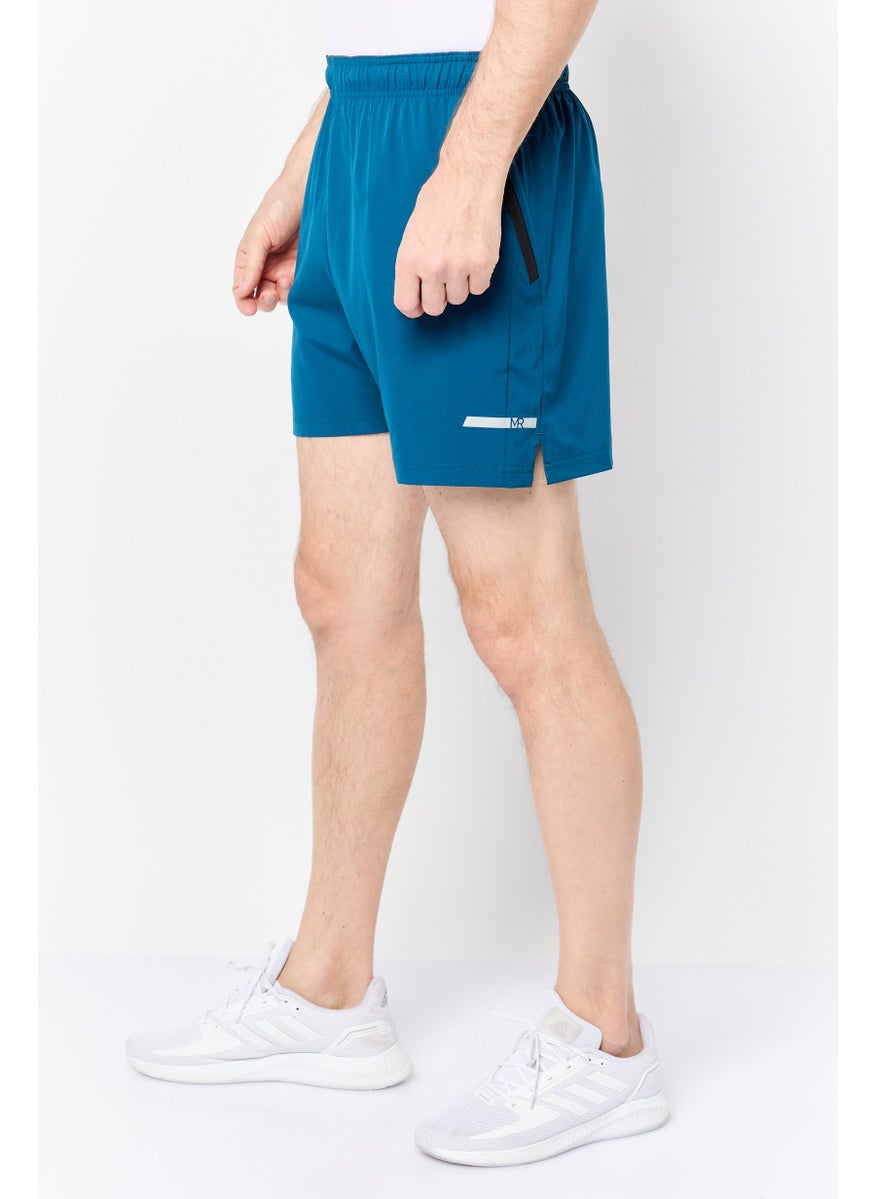 Men 5 Inseam Sportswear Fit Training Shorts, Iron Blue