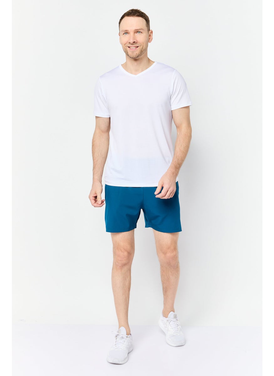Men 5 Inseam Sportswear Fit Training Shorts, Iron Blue