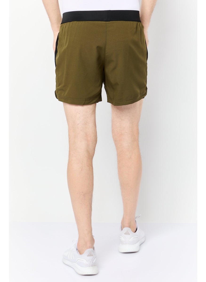 Men Sportswear Fit 5 Inseam Training Shorts, Dark Olive
