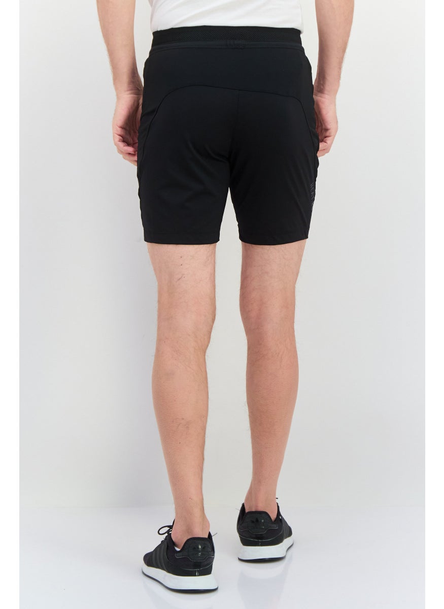 Men Sportswear Fit Outdoor Shorts, Black