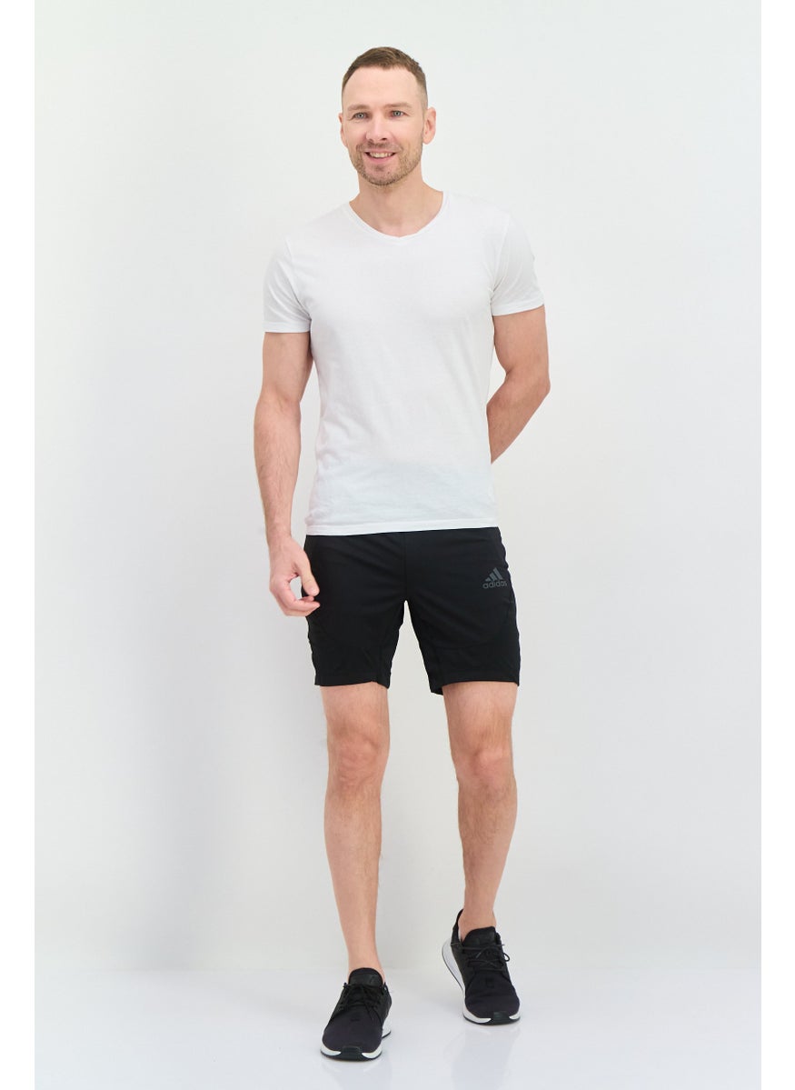 Men Sportswear Fit Outdoor Shorts, Black