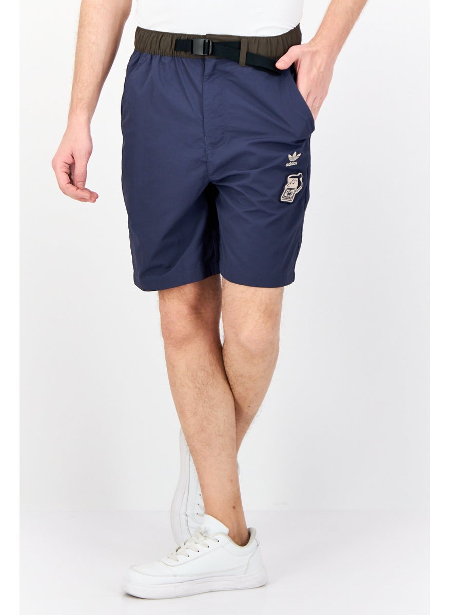 Men Sportswear Fit Outdoor Shorts, Navy