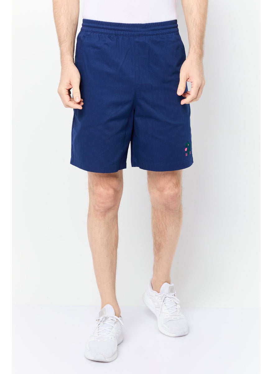 Men Sportswear Fit Embroidered Outdoor Short, Navy